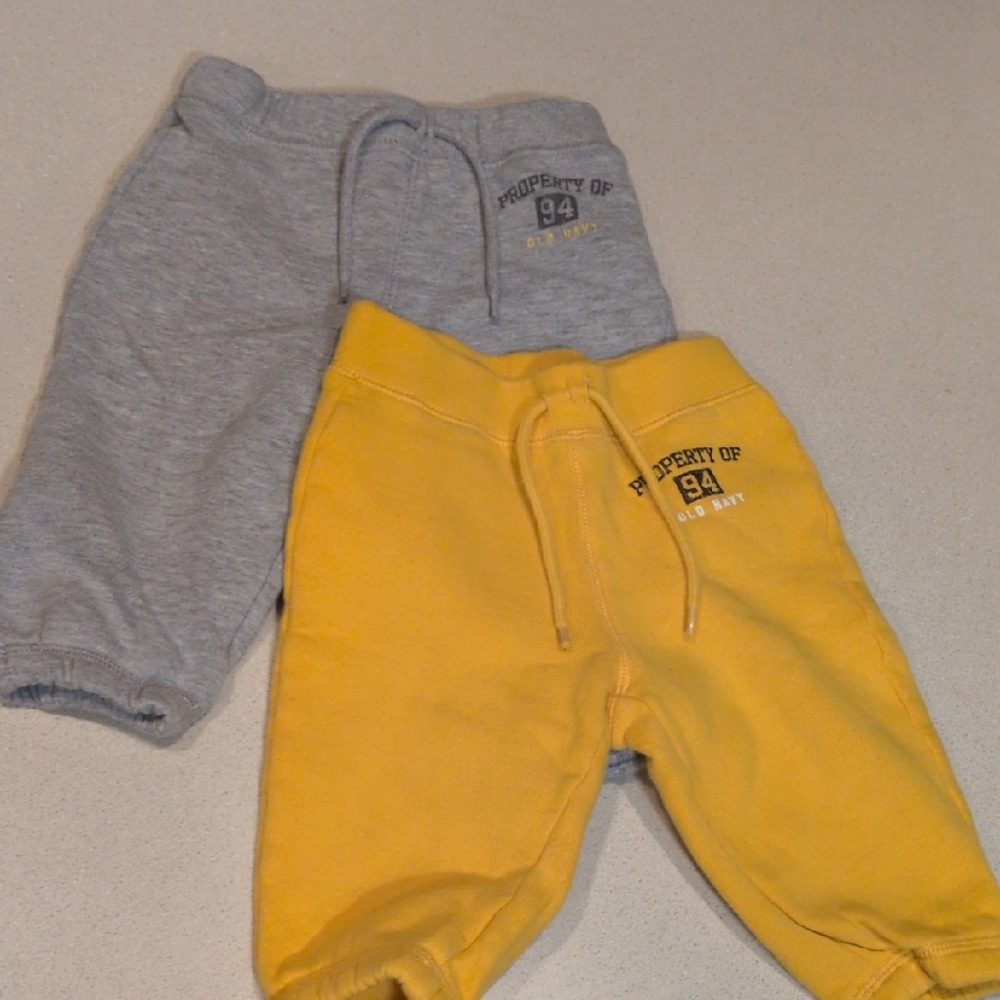 Old Navy Kids Joggers - Gray and Yellow